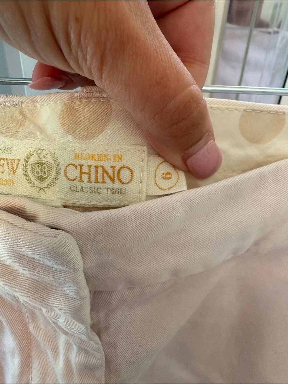 J. Crew Pale Pink Cotton Chino Shorts